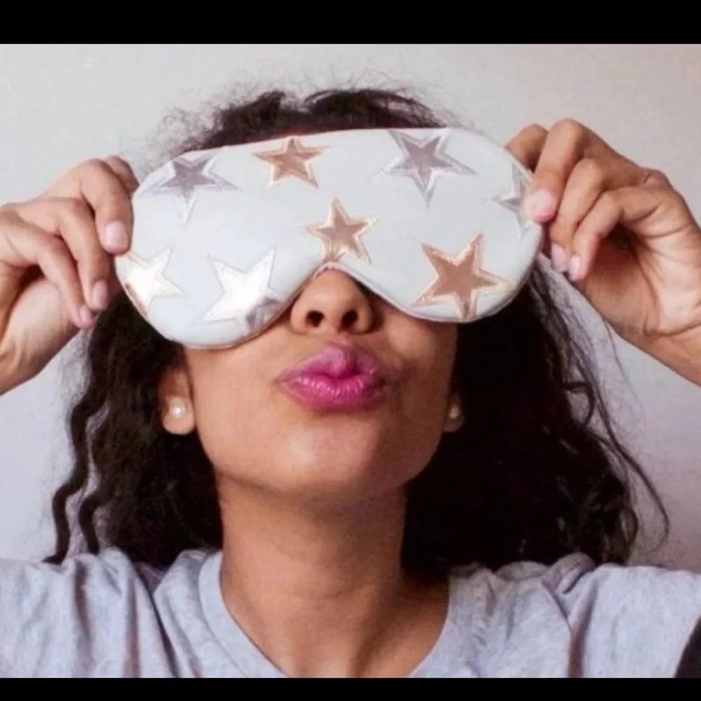 Free People Starry Eye Mask silver NWT